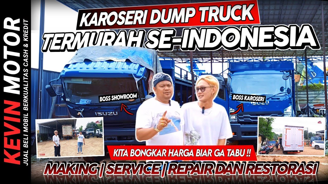 Intip Karoseri Bak Dump Truck Termurah se-Indonesia [Pembuatan Baru | Service | Repair & Restorasi]