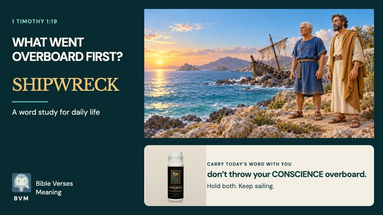 Shipwreck — 1 Timothy 1:19