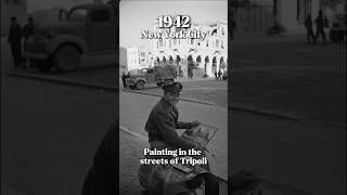 New York Tripoli 1942 U S Army Artist at Work Colorized Archival Footage