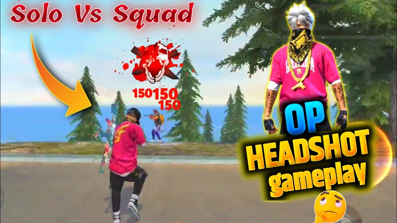 Solo VS Squad | Op Headshot Gameplay | Srg007 | Free Fire Gameplay😱 ...