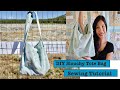 Slouchy boho tote  Bag- Sewing Tutorial - With pockets