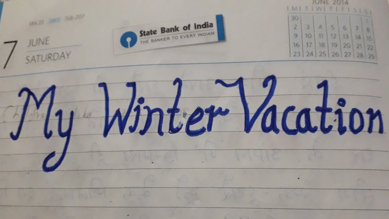 essay on how you spend your winter vacation