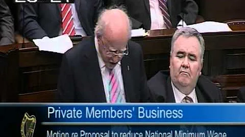 Deputy Michael D Higgins speaking on reducing the ...
