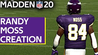 Madden 20 how to make / create randy moss wr vikings ps4 xbox 1 pc
played college football for marshall university, and twice earned
all-america honors....