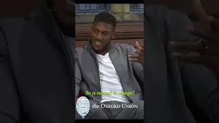 Thumbnail for "It's about the MONEY" Anthony Joshua at the Oxford Union #shorts