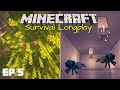 Survival Longplay Minecraft #5 - Double Cave Spider XP Farm & Exploring a Lush Cave [No Commentary]