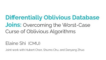 2021 ITC Conference: Differentially Oblivious Database Joins
