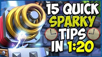 15 QUICK Tips About: Sparky⚡- Clash Royale