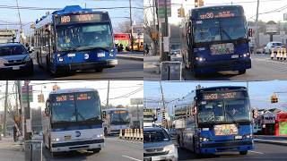NYCT Bus: S44, S59, S89 Limited, SIM30, SIM33, & SIM34 at Richmond Avenue and Forest Avenue