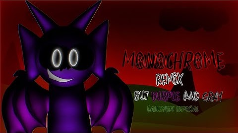 (FNF) Monochrome Remix But Durple And Gray Sings It (Sprunki Cover)
