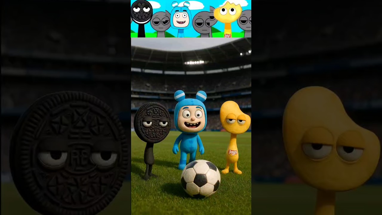 Sprunki Incredibox Oc Oreo Vs Lulu Vs Lay's Are Playing Football 