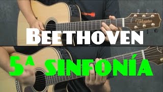 Video thumbnail of "5ª sinfonía de Beethoven en guitarra"