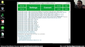Converting PDF Bank Statements into CSV or QuickBooks Bank Feeds (for Desktop or Online)