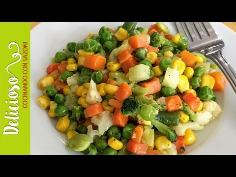 ¡Ricas Verduras con Mantequilla Preparadas en Minutos! / Buttered Vegetables Prepared in Minutes!