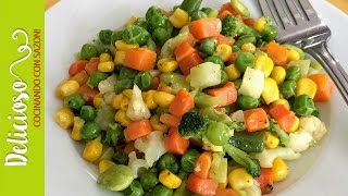 ¡Ricas Verduras Con Mantequilla Preparadas En Minutos! / Buttered Vegetables Prepared In Minutes! ¡Ricas Verduras Con Mantequilla Preparadas En Minutos! / Buttered Vegetables Prepared In Minutes!