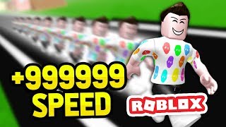 +999999 SPEED *FASTEST* PERSON IN ROBLOX SPEED SIMULATOR 2