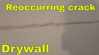 Fixing a CRACK in drywall that keeps reoccurring how I do it  - settlement crack? by mikethepainter 829 views 6 months ago 8 minutes, 28 seconds