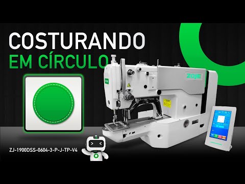 Apresentamos nossa Travete Eletrônica 60x40mm, aplicando Patch, costurando em círculo. Modelo: ...