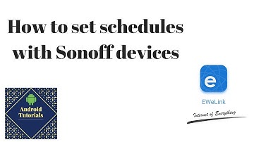 How to set schedules with Sonoff devices