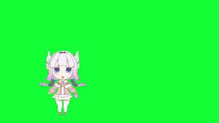 Kanna cute dance - Kobayashi san chi no Maid Dragon S ED (Chroma Key)