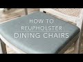 How To Reupholster Dining Chair Seats