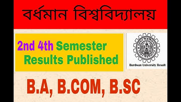 Burdwan University 2nd and 4th semester 2021 result published 2021 | B.A, B.SC, B.COM results 2021 |