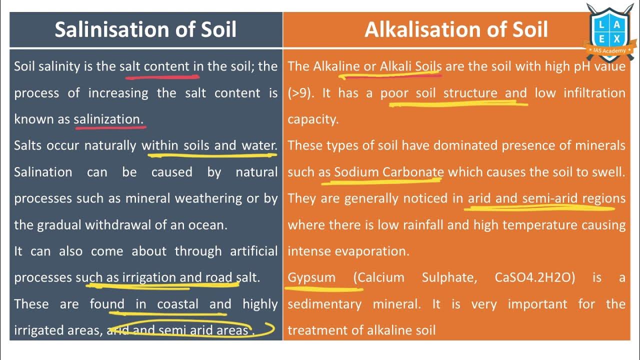 What is Saline Soil vs Alkaline Soil ? Saline Soil vs Alkaline Soil