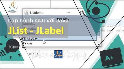 Java GUI - JList - JLabel
