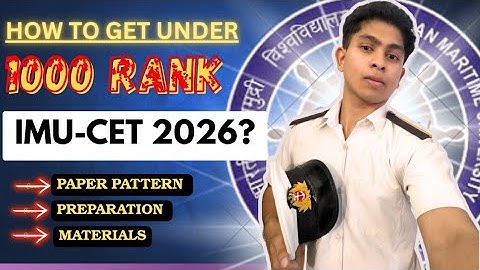"How to Get Under 1000 Rank in IMUCET 2026 | Tips, Strategy & Preparation Guide" #imucet2026 #imucet