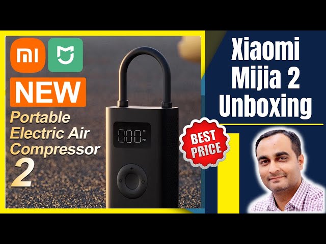 New Mijia Air Pump 2 Xiaomi Portable Electric Air Compressor for Bike  Automotive Car Led Multitool