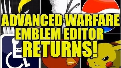 CALL OF DUTY ADVANCED WARFARE "EMBLEM EDITORS RETURNS!" (COD AW)