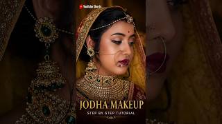 👑Recreating Jodha makeup look✨❤️Step by step traditional glam tutorial #JodhaMakeupLook#Shorts#2026