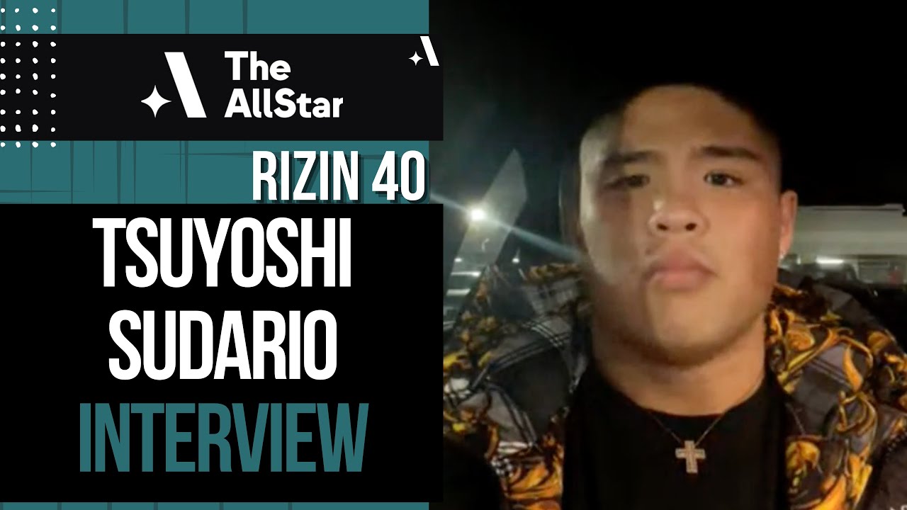 スダリオ剛 Tsuyoshi Sudario looking to knock out Junior Tafa at Rizin 40, talks sparring Francis Ngannou