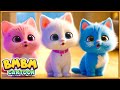 𝑵𝑬𝑾 Three Little Kittens  😻😽| Simple Kids Songs | ✨ Happy Cartoon by  @BmbmPreschool
