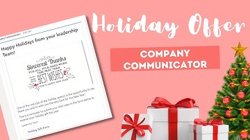 Company Communicator in Microsoft Teams - Holiday Offer Demonstration
