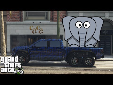 MOGU DA STAVIM SLONA U PRIKOLICU | GTA 5