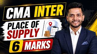 Place of Supply One Shot Revision 🚀 CMA Inter IDT | Complete Exam Oriented Coverage