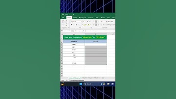 How to Covert Binary No. to Octal in Excel sheet Excel for beginners #excel #exceltricks #exceltips