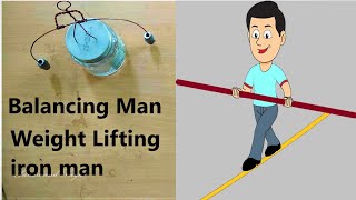 How to Make Balancing Pendulum Desk Toy Weightlifting Man