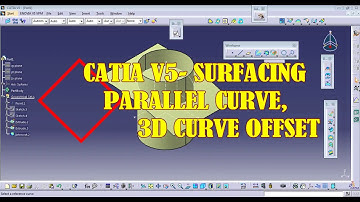 PARALLEL CURVE &3D CURVE OFFSET||CATIA V5