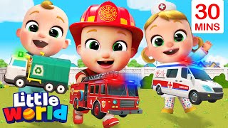 Garbage Truck, Firetruck, Ambulance Song More Kids Songs & Nursery Rhymes By Little World