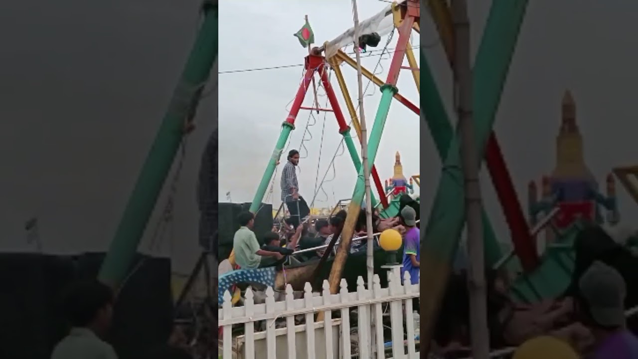 মাওয়া ঘাটে দোলনার মজার মুহূর্ত 🎡🌊 | Mawa Ghat।