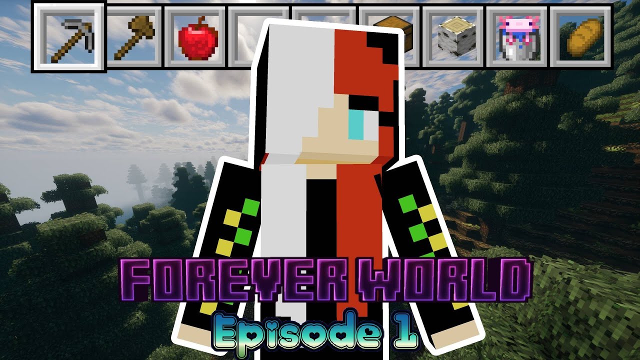 I Started My FOREVER WORLD in Minecraft Survival! - YouTube