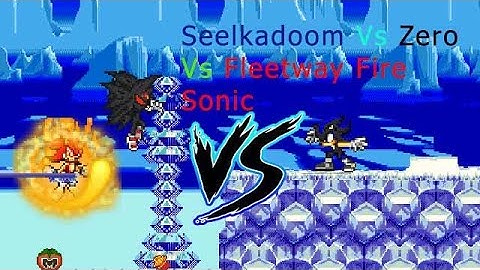 SSF2 Mods: Seelkadoom Vs Zero Vs Fleetway Fire Sonic