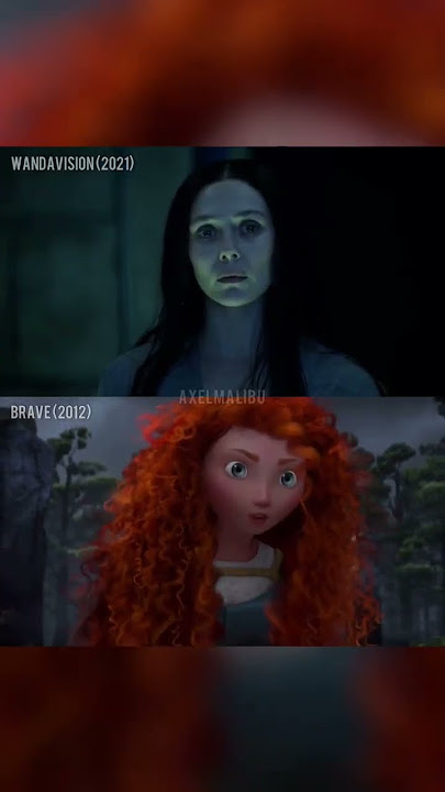 Merida and Wanda touch the Mind Stone?! #disney #wandavision #marvel #mcu #brave