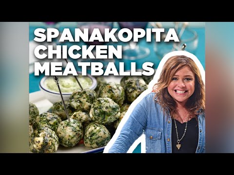 how-to-make-rachael’s-spanikopita-chicken-meatballs-|-food-network