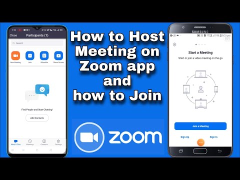 How to host meeting on ZOOM Cloud Meetings app and how to join a meeting