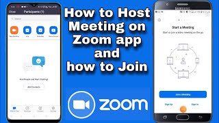 How to host meeting on ZOOM Cloud Meetings app and how to join a meeting screenshot 3