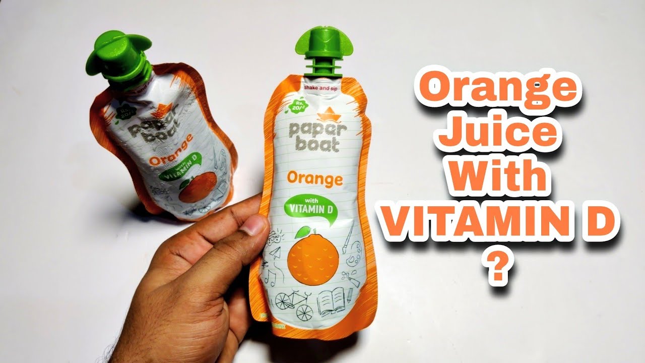 Paper Boat Orange Juice With VITAMIN D Review Ingredients/Recipe