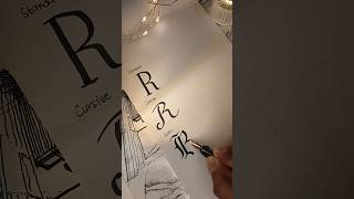 Exclusive Letter R calligraphy scripts Profile